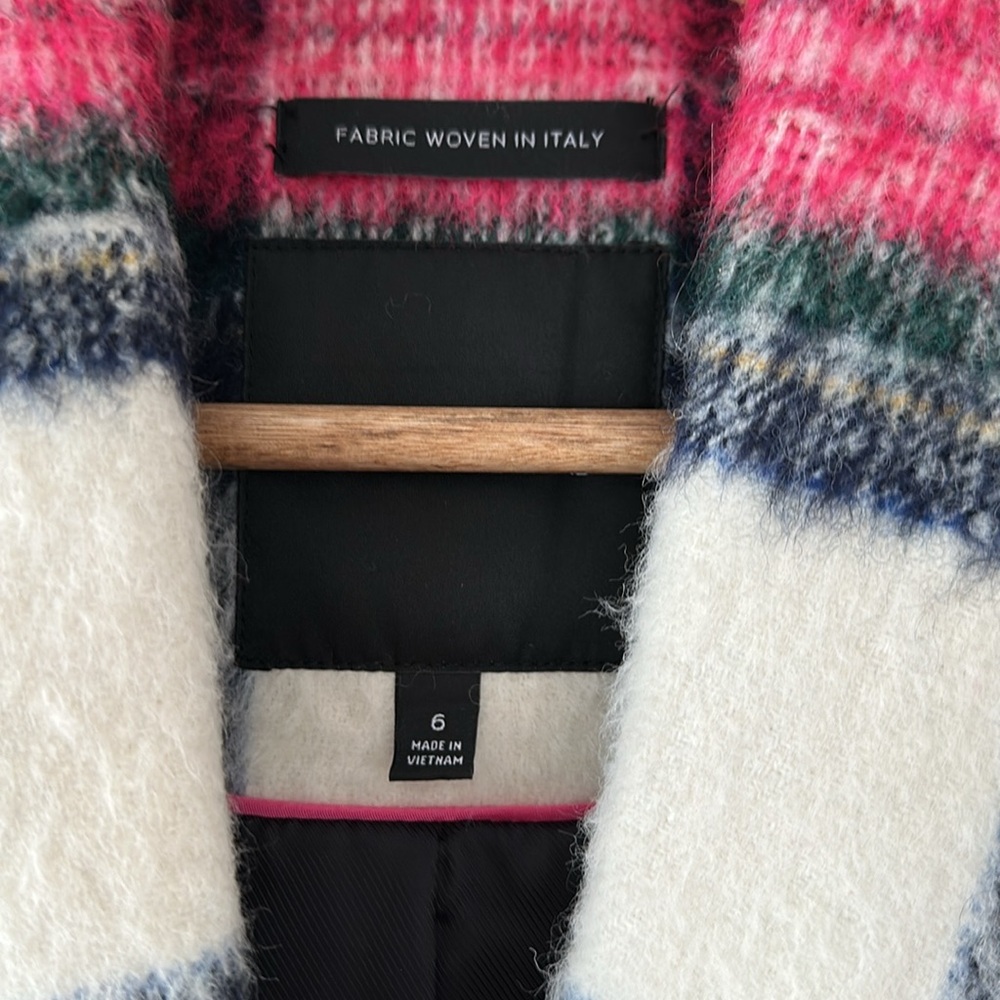 🎉HP🎉Plaid Wool-Blend Coat - Picture 2 of 7